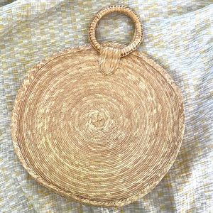 Round circle straw bag